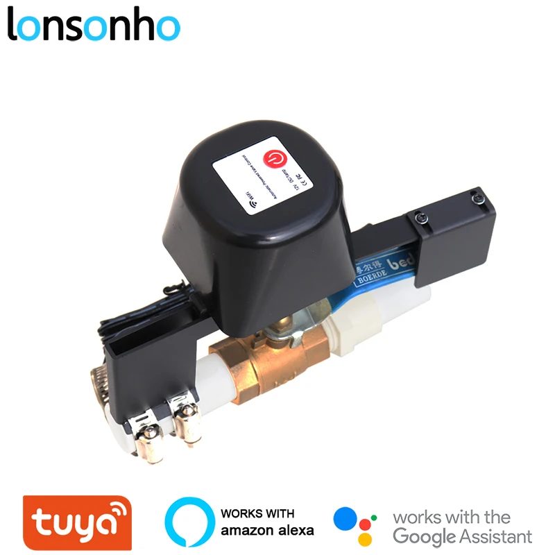 Умный клапан для газовой воды Lonsonho Tuya Wi-Fi дистанционное управление через