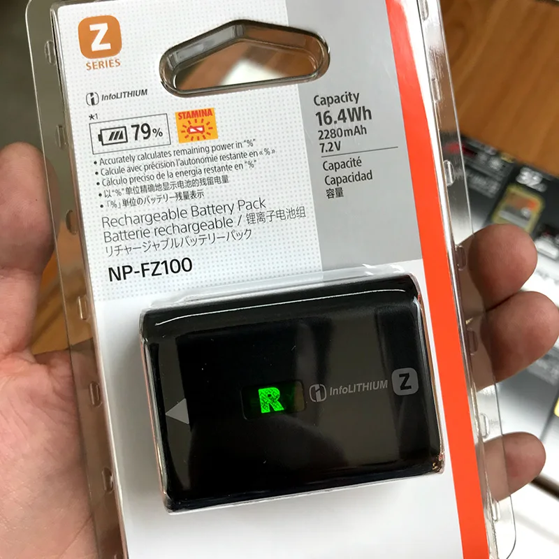 Оригинальный аккумулятор NP-FZ100 NPFZ100 для Sony A9 II / A7R IV III A7 ILCE-9 ILCE9 ILCE-7RM3 ILCE-7M3 A6600 |