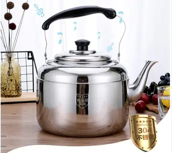 

Thickened large capacity kettle domestic gas whistle function stainless steel teapot suitable for induction cooker