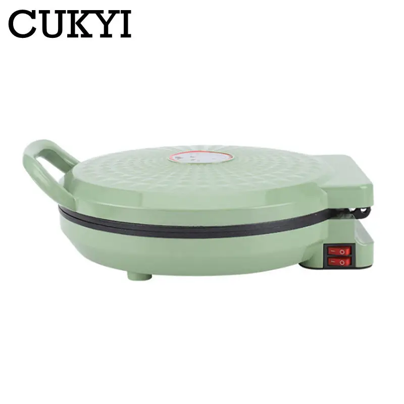 Electric Baking pan 30cm Diameter Double-sided heating Skillet Crepe maker Non-stick coating Pizza bake grill pancake griddle EU 4