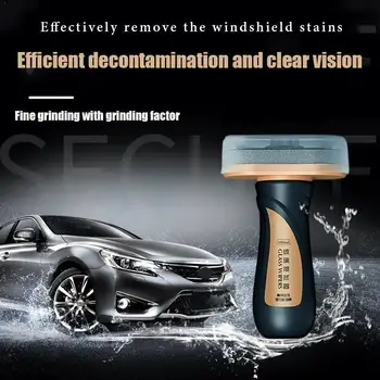 

100ML Car Glass Polish Cleaning Paste Wax Care Glass Hydrophobic Proof Window Paint Oil Film Remover Agent Water Film Oil R K6X7