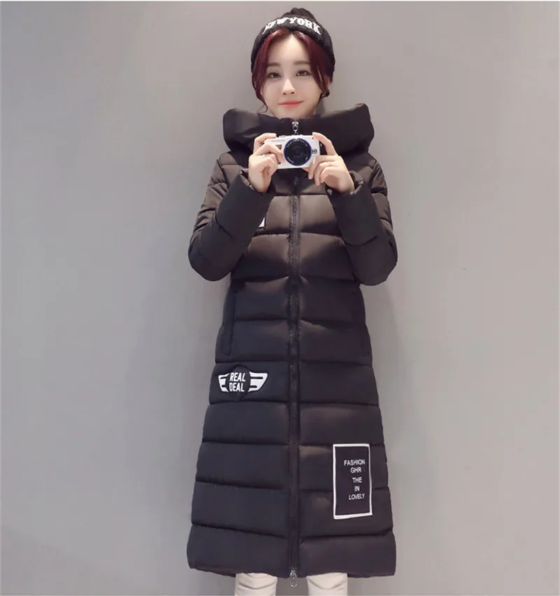 

Parka 2020 Warm Winter Coat Female Padded Women's Jackets Casual Hooded Women Long Parkas Casaco Inverno Feminino WXF341
