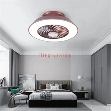 Светодиодный затемнения потолочный с дистанционным управлением потолочные вентиляторы лампа Невидимый листья 50 см Современный Простой украшения дома светильник