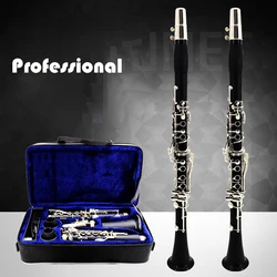 ProfessionalBb Clarinet Lacquer Gold 17 Keys Sib Klarnet Black Clarinete E111 for Professional