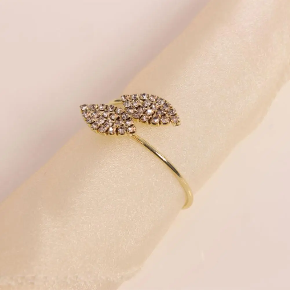 1pcs Christmas Napkin Rings Silver Gold Alloy Napkin Buckle For Home Hotel Wedding Party Dinners Table Decoration