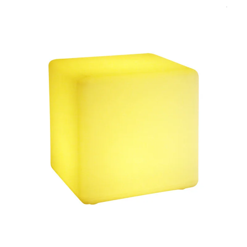 LED luminous stool outdoor luminous furniture creative bar chair remote control colorful cube KTV square stool LED luminous stool outdoor luminous furniture creative bar chair remote control colorful cube KTV square stool