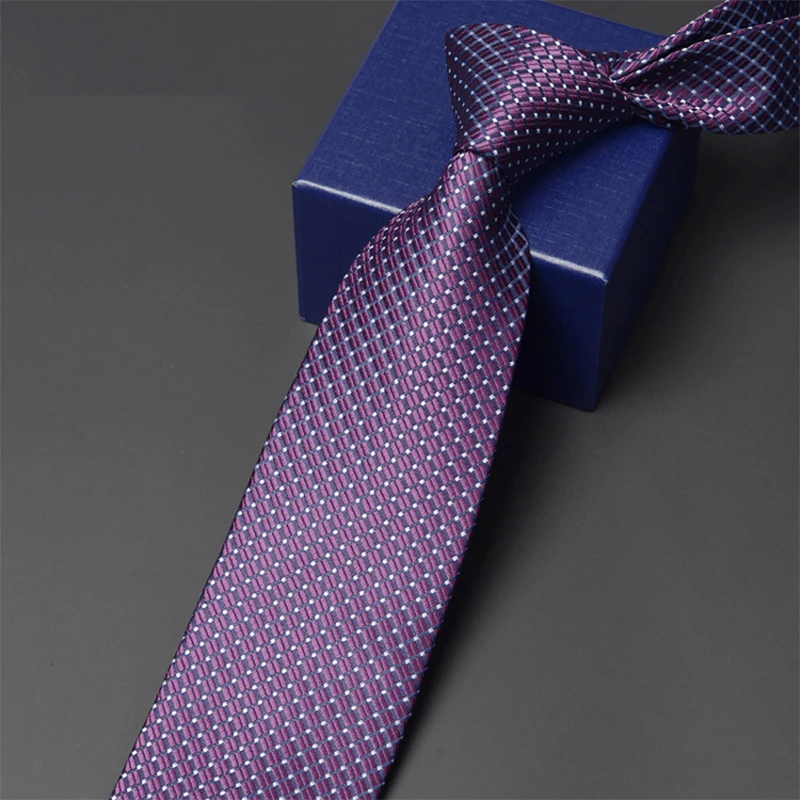 

Brand New Fashion Classical Tie for Men Business Work Dress Shirt Necktie Male Formal Ties 8CM Wide Striped Neck Tie Gift Box