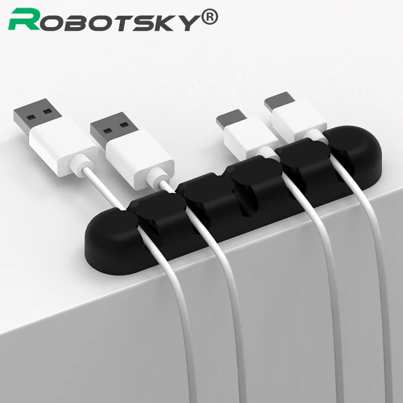 Силиконовый намоточный кабель с пятью отверстиями usb телефонная накладка