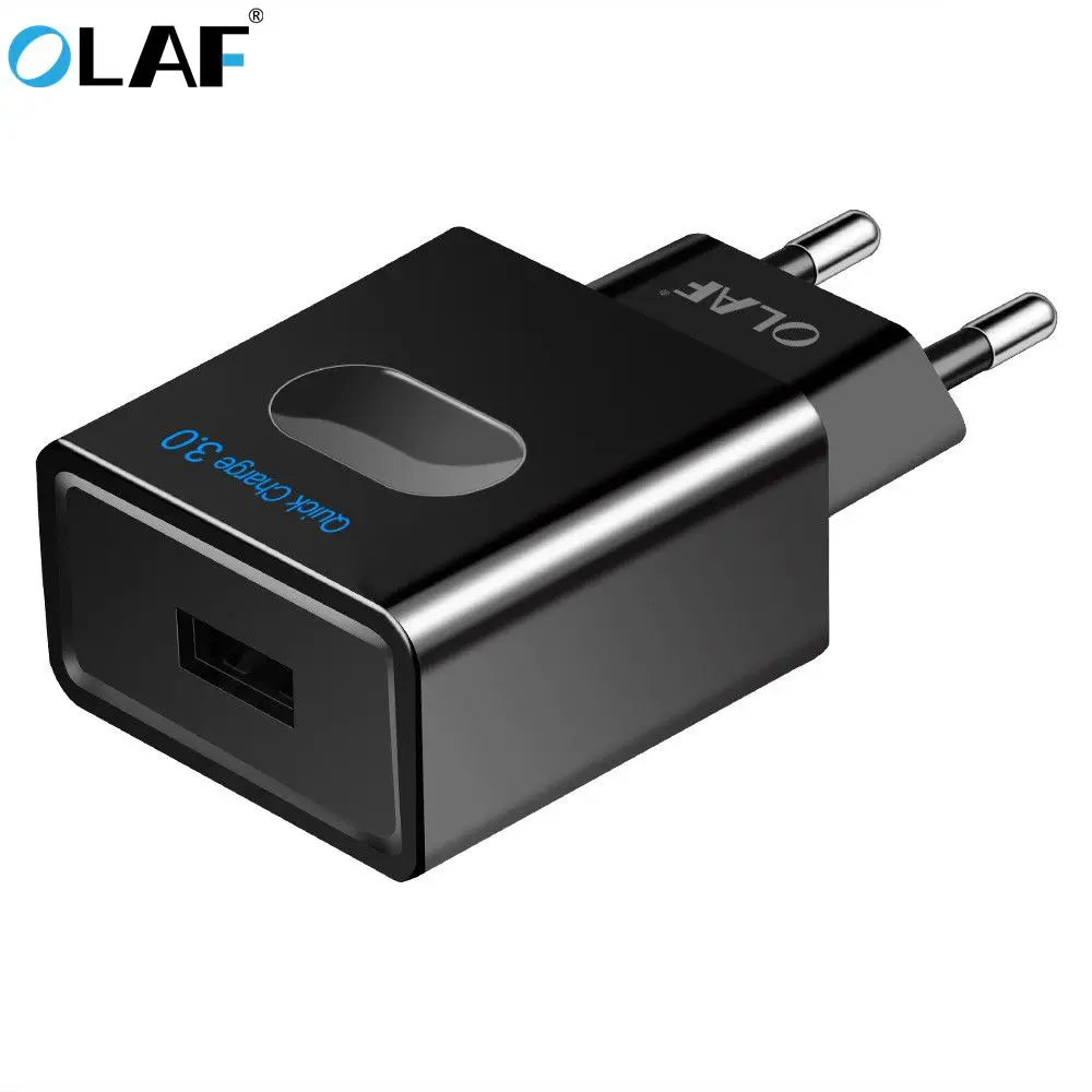 OLAF Быстрая зарядка 3 0 qc3.0 USB зарядное устройство для iPhone X 7 8 настенное дорожное