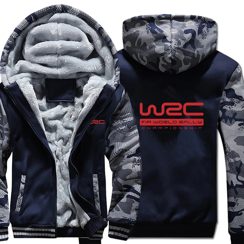 Чемпионат мира по ралли WRC толстовки Зимний камуфляжный чехол куртка для мужчин шерстяной лайнер флис WRC толстовки