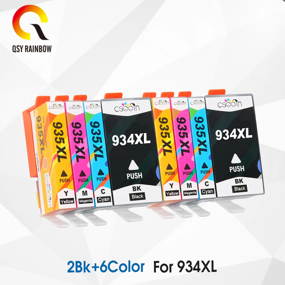 QSYRAINBOW картридж для hp 934 935 934xl совместимый с Officejet Pro6815 6835 6830 6812 принтер 6230 |