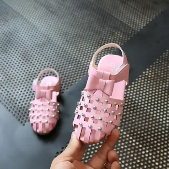 

Summer Children's Shoes Girls Rivet Sandals Toddler Baby Gladiator Sandals Kids Roman Flats Princess Sandals