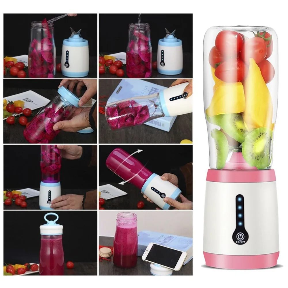 Multifunction 2-in-1 Electric Juice Maker Mini Portable Cup Juicer Blender Grinding Machine Home Kitchen Tool
