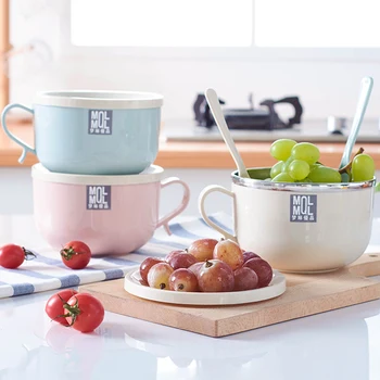 

1PCS Cartoon Lunch Box Cute Creative Stainless Steel Lunch Box Children Student Lunch Box Portable Instant Noodle Bowl