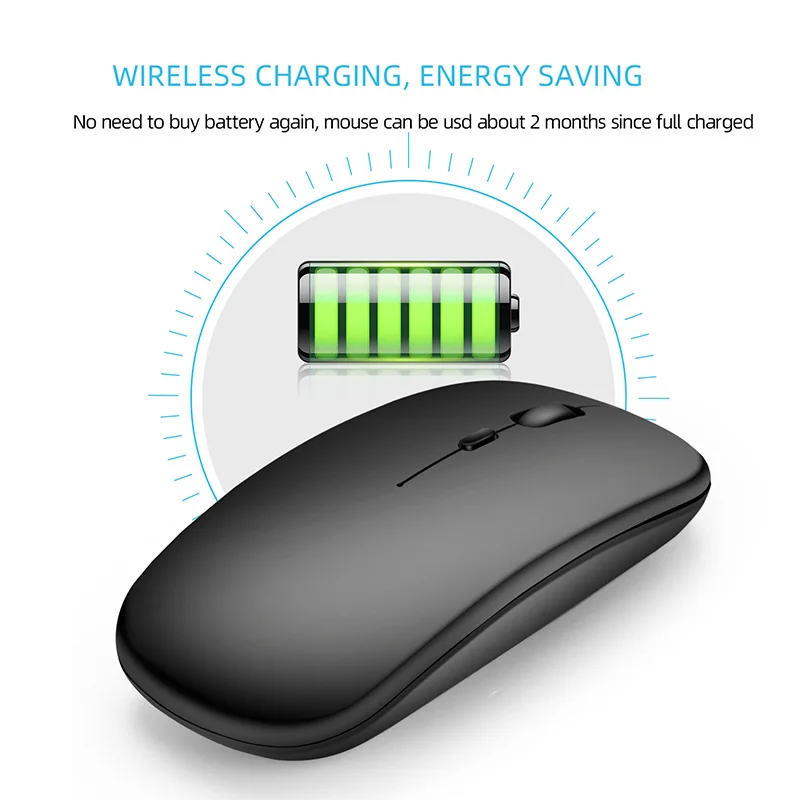 VisTsing 1600 DPI Wireless Optical Mouse 2.4Ghz Mice USB Receiver Game mouse For Laptop Desktop PC with  Noiseless click