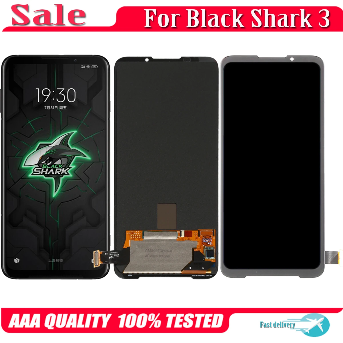 Дисплей AMOLED 90 Гц для Xiaomi Black Shark цифровой преобразователь сенсорного ЖК-экрана в
