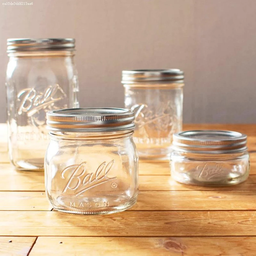 GF Mason Jars with Airtight Lids Glass Sugar Container for Canning Preserving Meal Prep Jam Jelly Kitchen Storage Containers GF Mason Jars with Airtight Lids Glass Sugar Container for Canning Preserving Meal Prep Jam Jelly Kitchen Storage Containers