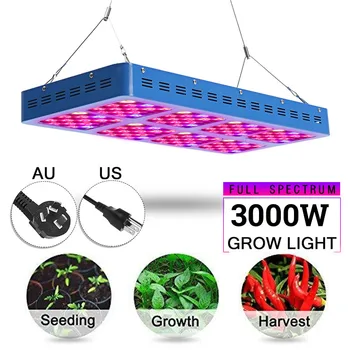 

LED Plant Grow Light Lamps 3000W Full Spectrum 240 LED Growing lamp AC85-265V For Flower Plant Veg Hydroponics System Grow Tent