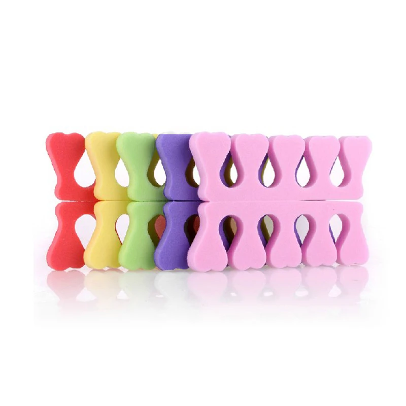 Professional Nail Art Toes Separators nail art tools toe separators toe spreader finger toe separator Fingers Foots Sponge Soft Gel UV Beauty Tools Polish Manicure Pedicure Divider 100pcs/Pack