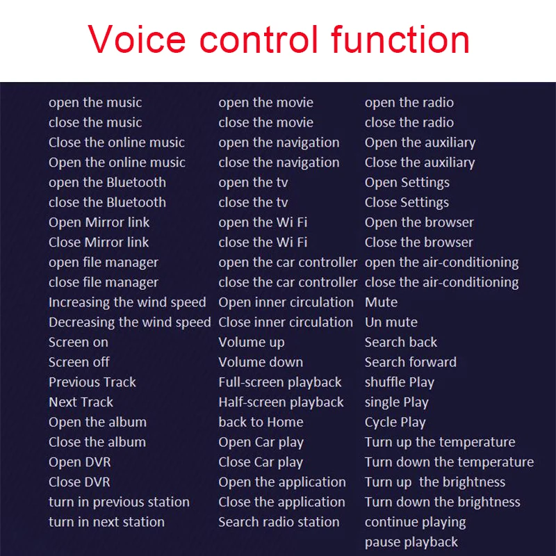 

VOICE CONTROL link, only for our Tesla style device use, not sell separate