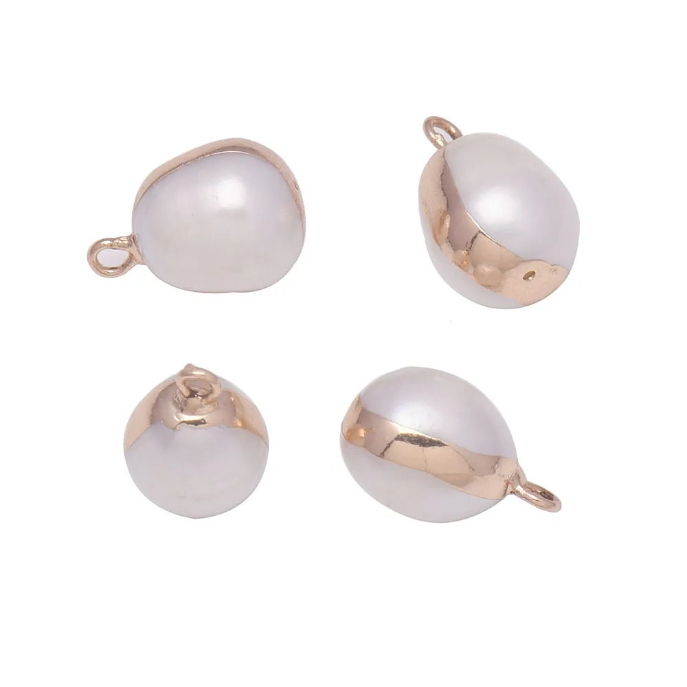 2PCS Pearl Egg Shaped Single Hanging 