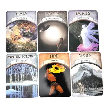

Newest Earth Magic Oracle Cards 48 Oracle Cards Personal Use Board Game Fate Board Game Card Game For Birthday Party Playing