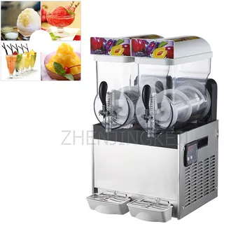 

Commercial Snow Melting Machine Two-cylinder Stainless Steel Slush Machine Milk tea shop Double-cylinder Juice Smoothie Machine