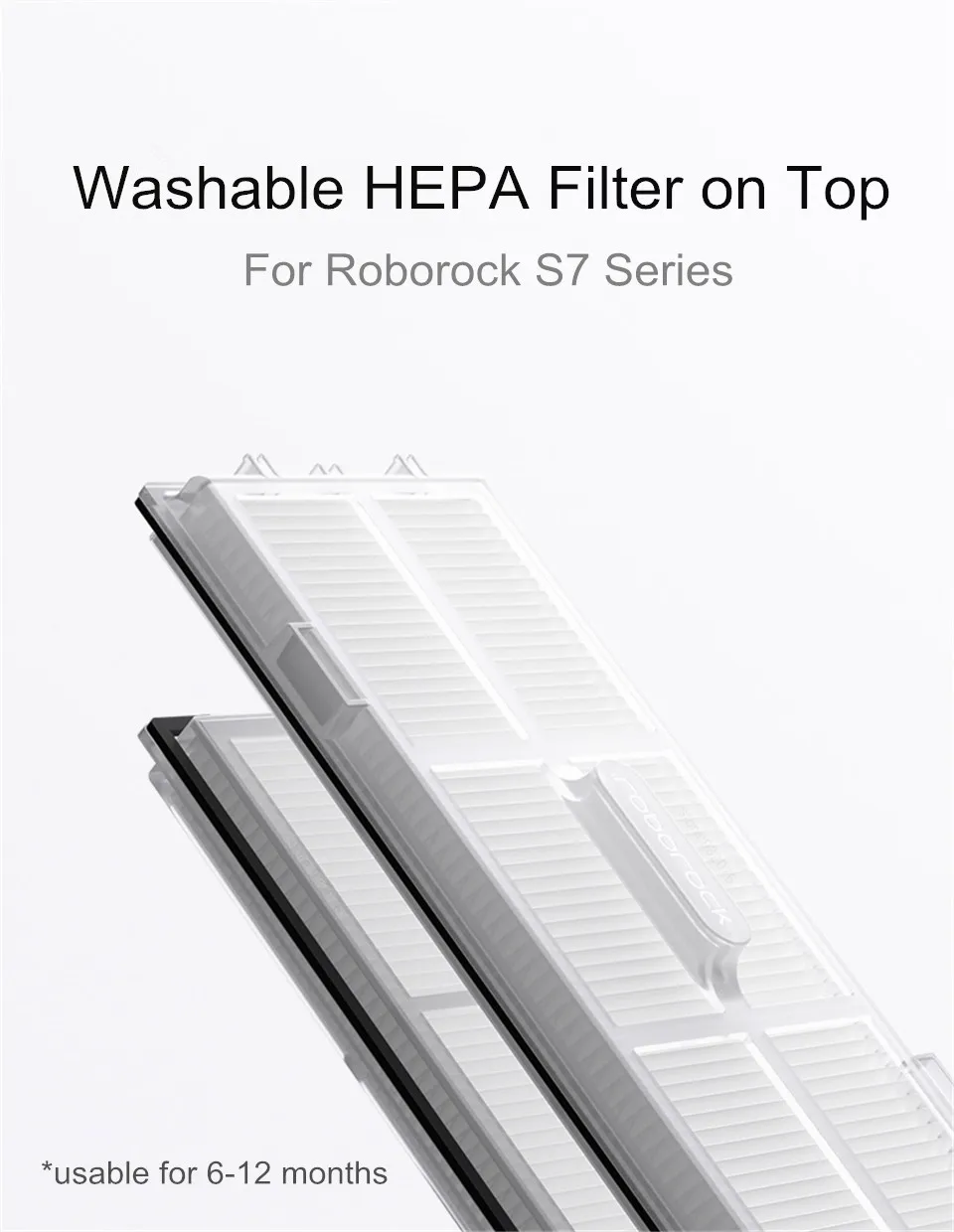 Original Roborock S7 Parts of Washable Filter Main Brush Mop Cloth Side Brush Dust Bag Bracket Robot Vacuum Cleaner Accessories