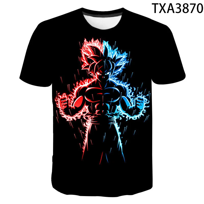

New Dragon Ball Z 3D Print T Shirt Men Women Children Super Saiyan T-Shirt Goku 3d Tops DBZ Boy Girl Kids Cool Tees Streetwear