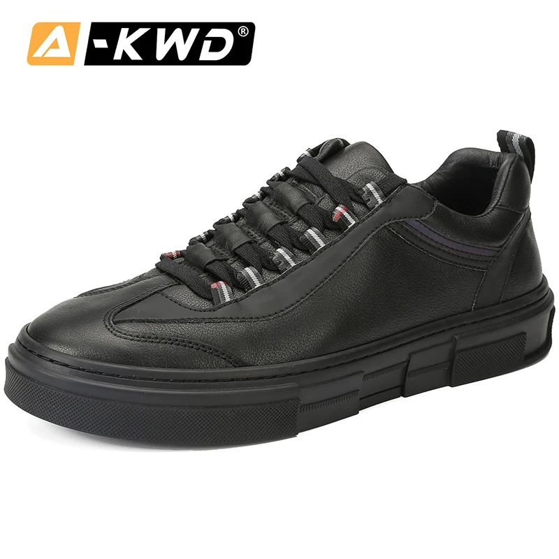 2019 New Fashion Style Genuine Leather Men Handmade Vintage Flats Hot Sale Sneakers Men's Casual Shoes Classic Chaussure |