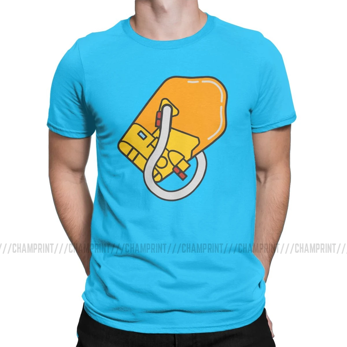 Мужская Футболка Death Stranding BB Pod, одежда из чистого хлопка, Повседневная футболка с коротким рукавом и круглым вырезом, футболка с уникальным дизайном - Цвет: Королевский синий