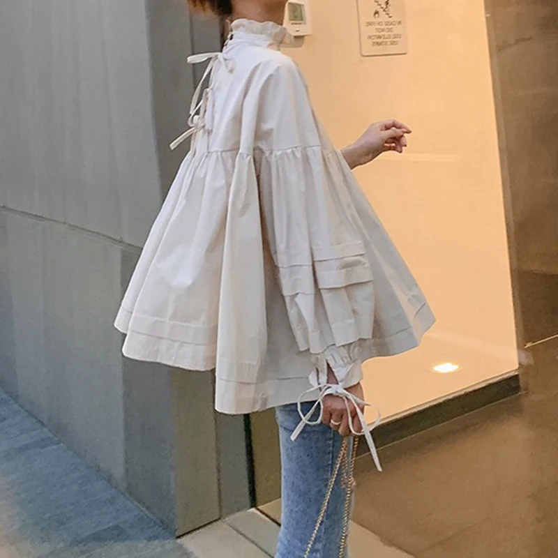 

SuperAen Fashion Shirt Female 2020 Spring and Autumn New Cotton Women Blouses and Tops Korean Style Long Sleeve Women Clothing
