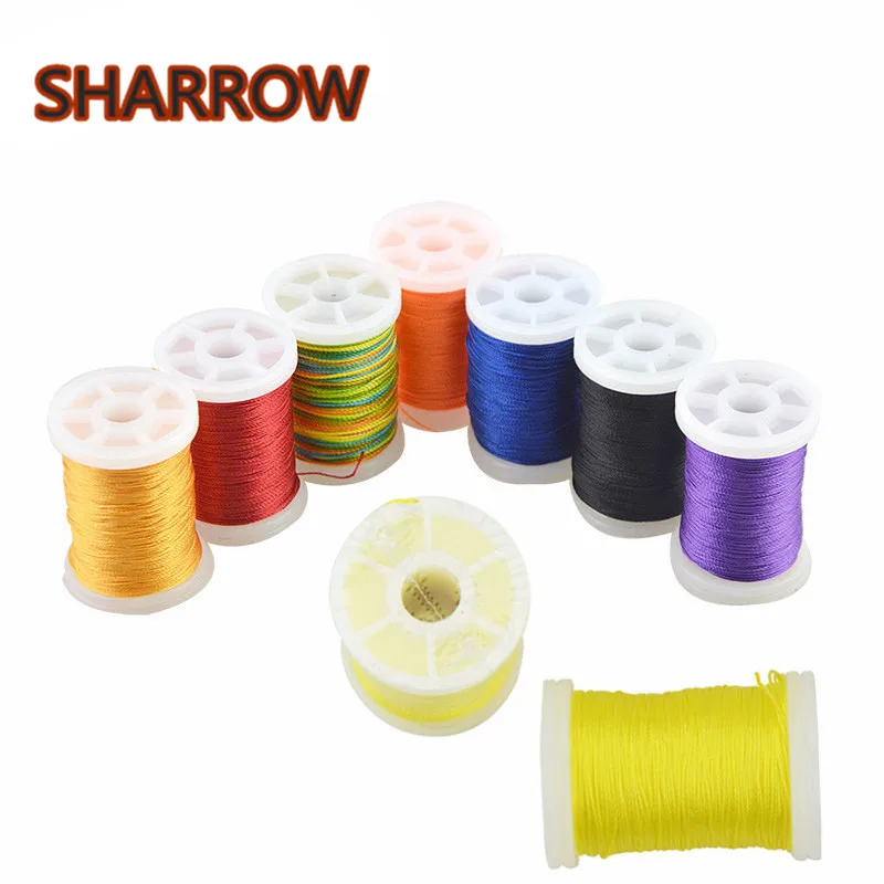 2Pcs Archery Fiber Bowstring Serving Thread Spool Line Cord Bow String Protector for Bow Strings Hunting Shooting Accessories 2pcs replacement spool line for worx grass trimmer wg150e wg151e wg154e wg155e wg157e wg160e wg163e wg165e wg166e wg167e wg169e