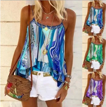 

Street Fashion Women Sexy Cropped Angel Print Camis Streetwear Fashion Feminino Summer Camisole Topssexy vest women's T-shirt