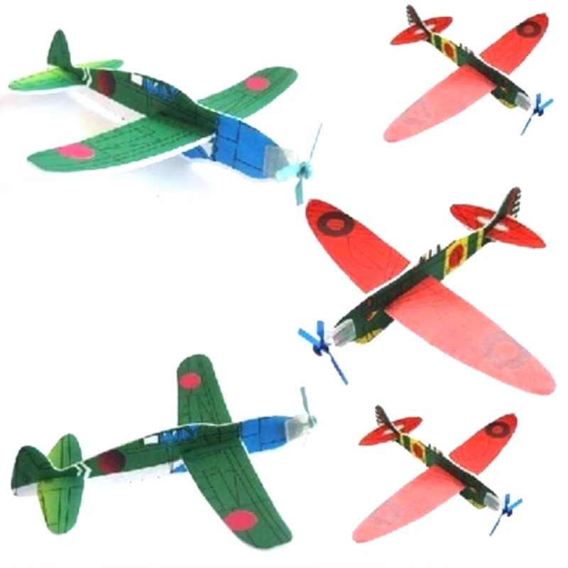 12 шт. DIY ручной бросок летающий самолет игрушка-планер самолеты самолет из пенопласта вечерние наполнители для детских игрушек