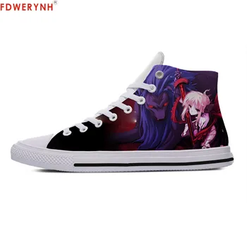 

Women's Customized Casual Canvas Shoes High Quality For Anime Fate Stay Night High Top Shoes Women Breathable Custom Shoes