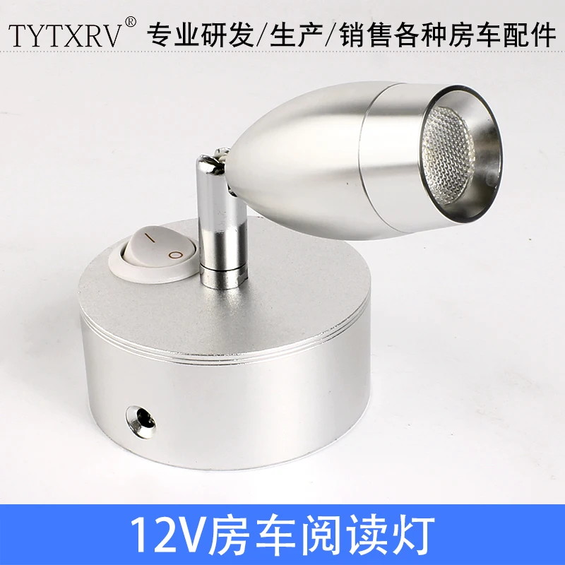 

TYTXRV RV Reading Light Bedside Light Reading Light LED Light Car Light 12V 3W Warm White Belt Switch