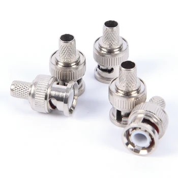 

10PCS BNC Plug Crimp Connectors For RG58 RG-58 RG59 Coax Male Antenna Cable