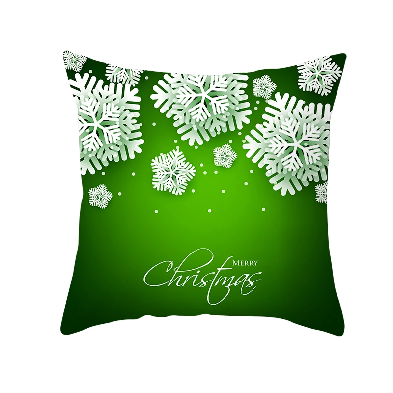 Fuwatacchi Рождественский Стильный чехол для подушки зеленая наволочка полиэстер домашний диван декоративные подушки для стульев елочные украшения