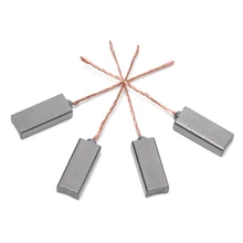 Новинка, модель высокого качества 5/10 шт. угольные щётки, а также смазывайте механизм проволочные выводы Генератор универсальный электродвигатель Замена 4,5x6,5x20 мм ручной инструмент