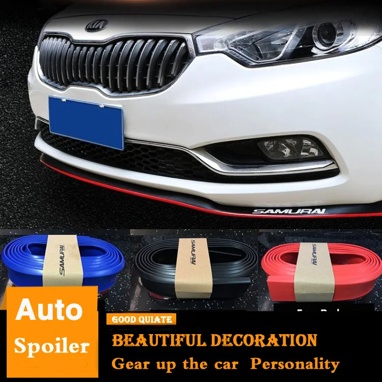 Fit For Honda City Civic Golf Polo Focus Audi A6 A3 A4 Benz C260 E300 Cruze Universal Styling Mouldings Front Lip Rubber Strip | Автомобили