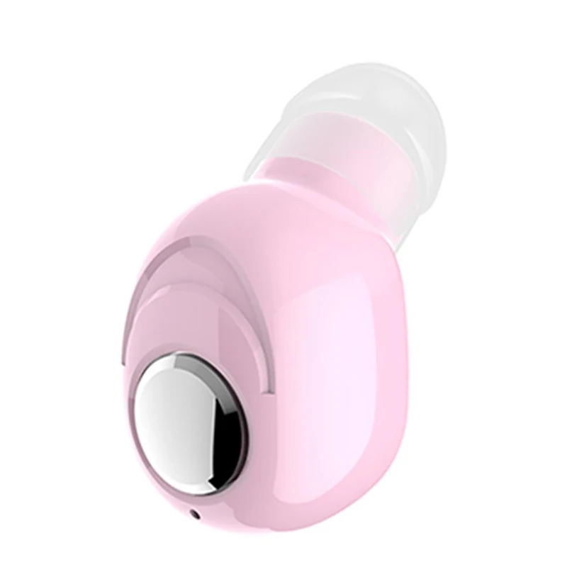 L16 мини наушники-вкладыши Bluetooth 5,0 HiFi Спортивная беспроводная гарнитура с микрофоном наушники Handsfree стерео наушники для смартфонов - Цвет: Розовый