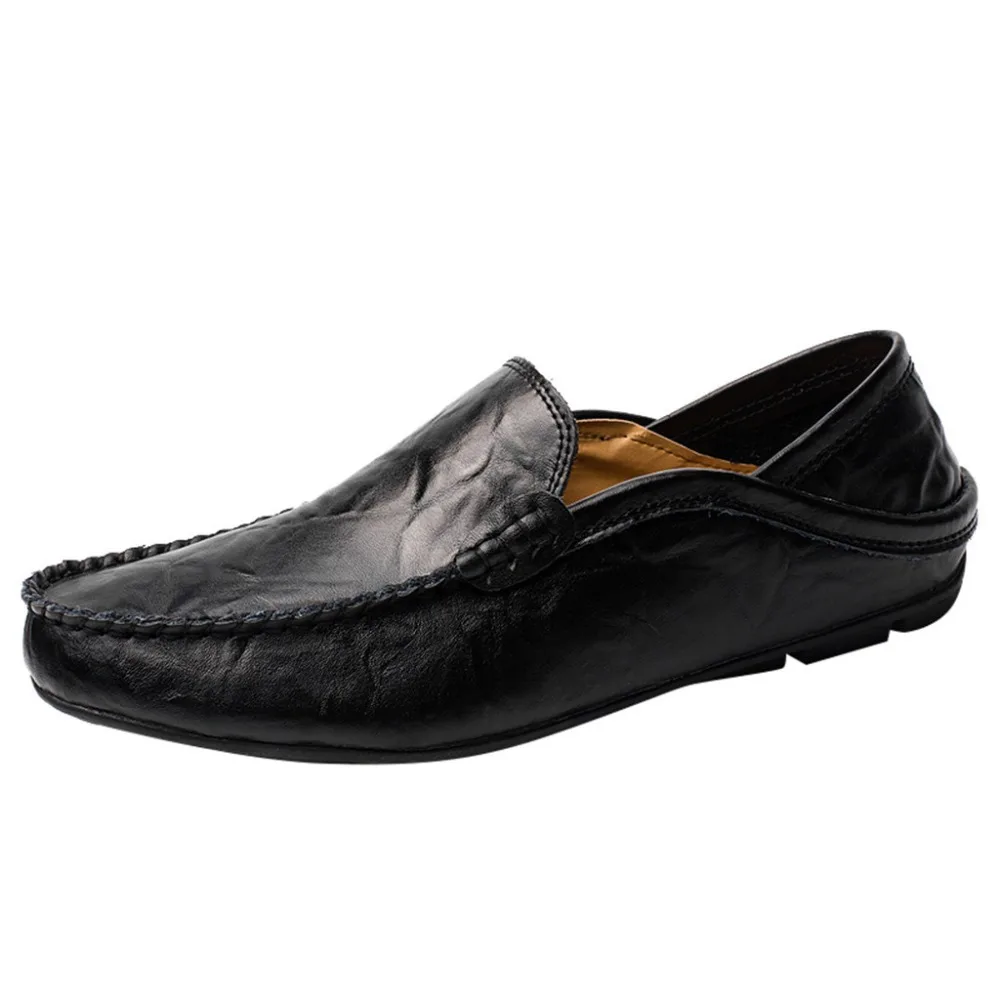   Leather Shoes Men Sneakers Loafers Summer Casual Elegant Driving Mens Shoes Classic Loafers Boat Shoes  zapatos de hombre (10)