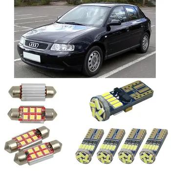 

Interior led Car lights For audi A3 8l1 hatchback Reading dome bulbs for cars error free License Plate Light 10pc/lot