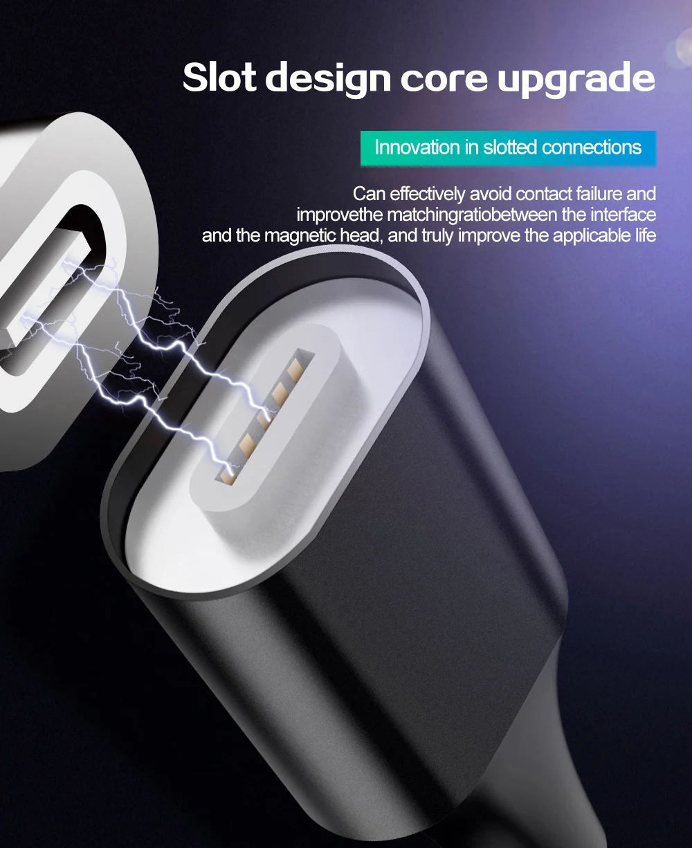 Магнитный кабель 3A для быстрой зарядки, кабель Micro USB type C для Android iPhone X XS MAX XR, магнитный usb-кабель для зарядки, нейлоновый шнур для передачи данных