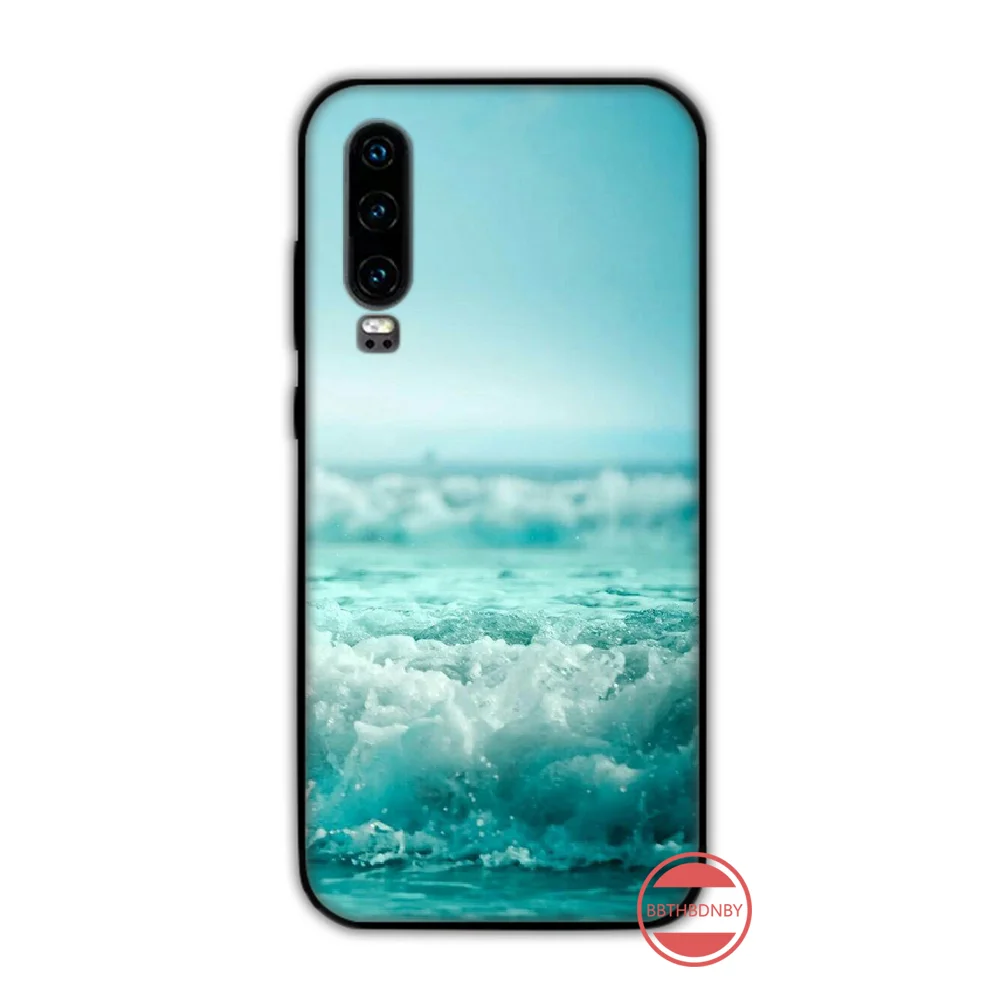 silicone case for huawei phone Biển Đảo Du Lịch Bãi Biển Đại Dương Hoa Văn Ốp Lưng Điện Thoại Funda Cho Huawei P9 P10 P20 P30 Lite 2016 2017 2019 Plus pro P Thông Minh silicone case for huawei phone