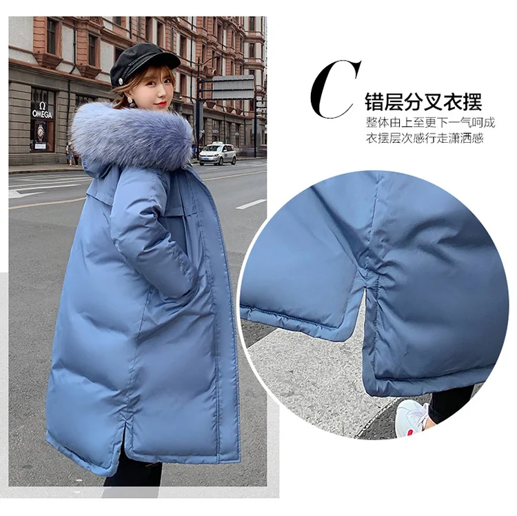 M-3XL, Большие меховые Длинные парки, зимняя куртка, для женщин, большие размеры, замшевое пальто с капюшоном, для женщин,, теплая зимняя женская одежда, верхняя одежда