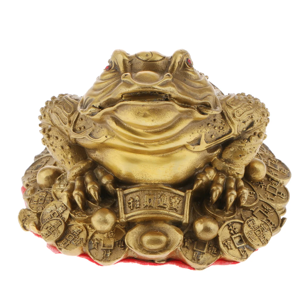 Китайская традиционная фэн-шуй денежная жаба Монета украшения для дома и офиса Скульптура Подарок на удачу