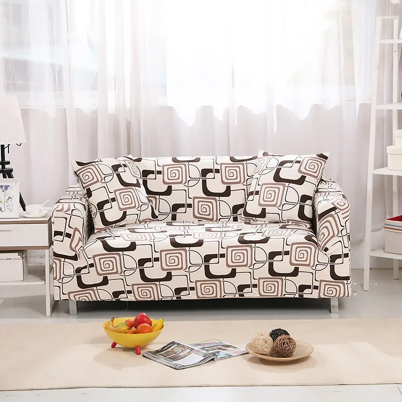 Эластичные чехлы для диванов набор диванных чехлов для Гостиная домашних животных кресло угловой диван из хлопка Универсальный 1/2/3/4 местный - Цвет: Khaki
