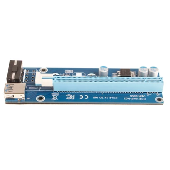 

Mini PCI-E Express 1x To16x USB 3.0 Extender Riser Card Adapter SATA Power Cable M0XE
